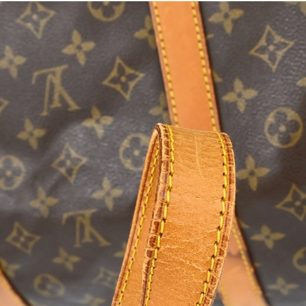 Louis Vuitton Monogram Keepall Bandouliere 60 with Vachetta Leather - Picture 5 of 9